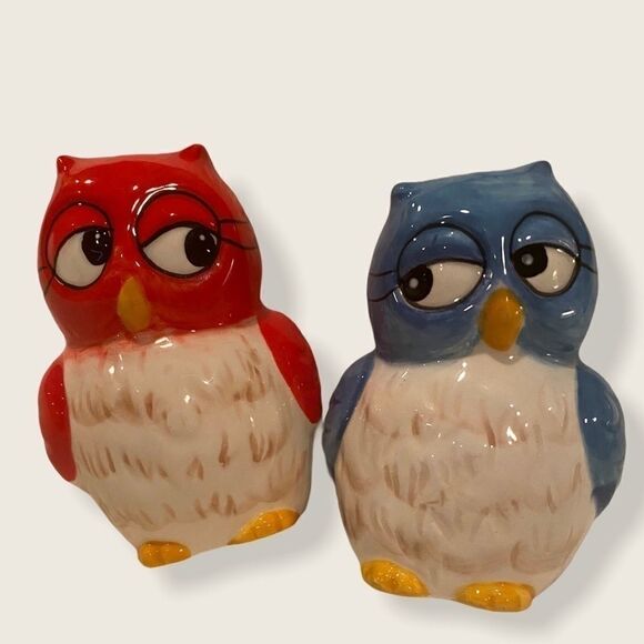 Laurie Furnell Owl Salt And Pepper Shakers - Picture 1 of 6